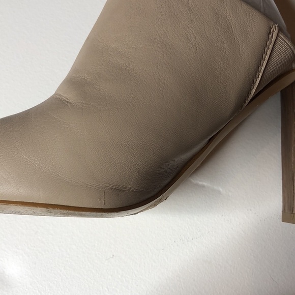 Saks Fifth Avenue Melina Block Heel Mule in Nude 9 - Picture 8 of 14